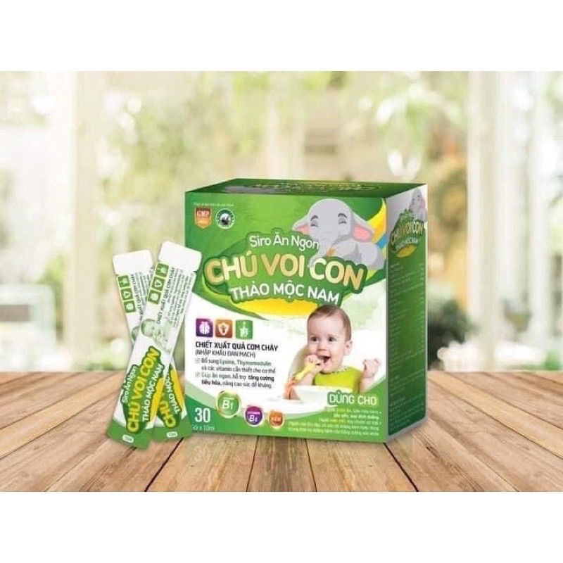 Siro ăn ngon chú voi con