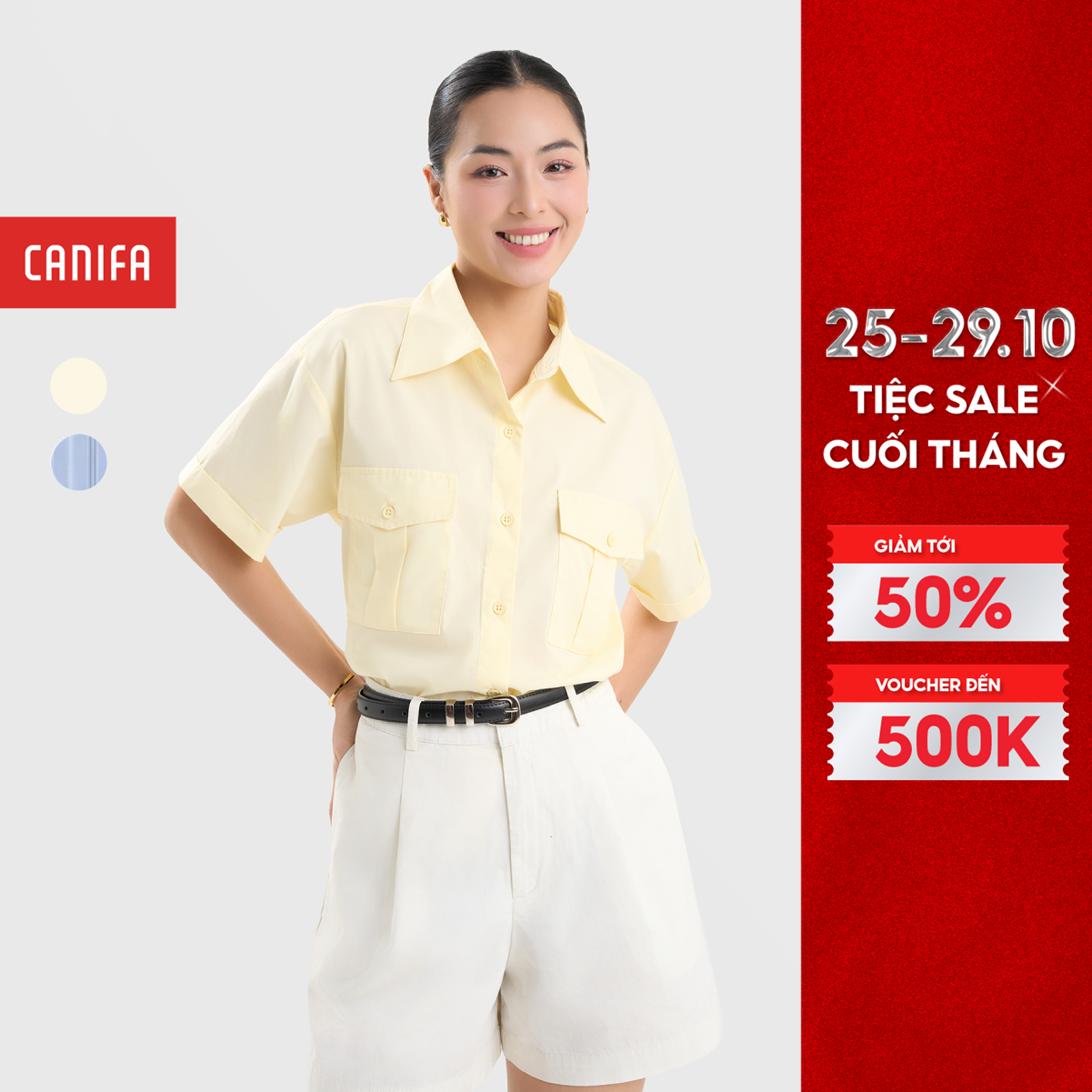 Áo sơ mi nữ CANIFA 6TH25S002