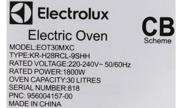 lò nướng Electrolux (hang trung bay ) 95%
