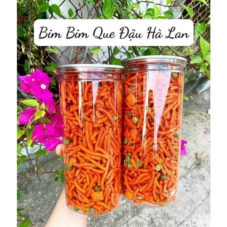 Bim bim que đậu hà lan hủ 500g