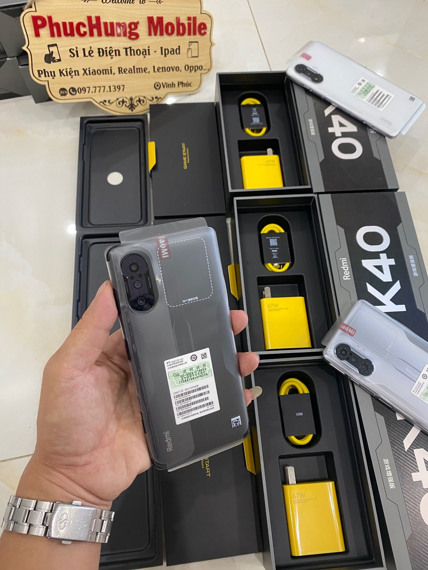 Điện thoại Xiaomi Redmi K40 Gaming, Dimensity 1200, Fullbox