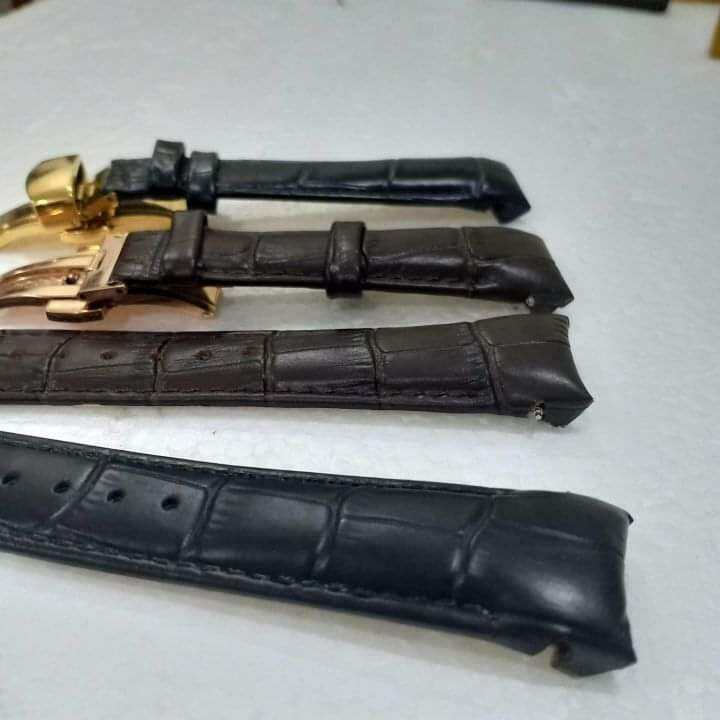 Dây Đồng Hồ Đầu Cong cao cấp kèm khóa bấm  size 21/18 mm tặng kèm hộp dụng cụ