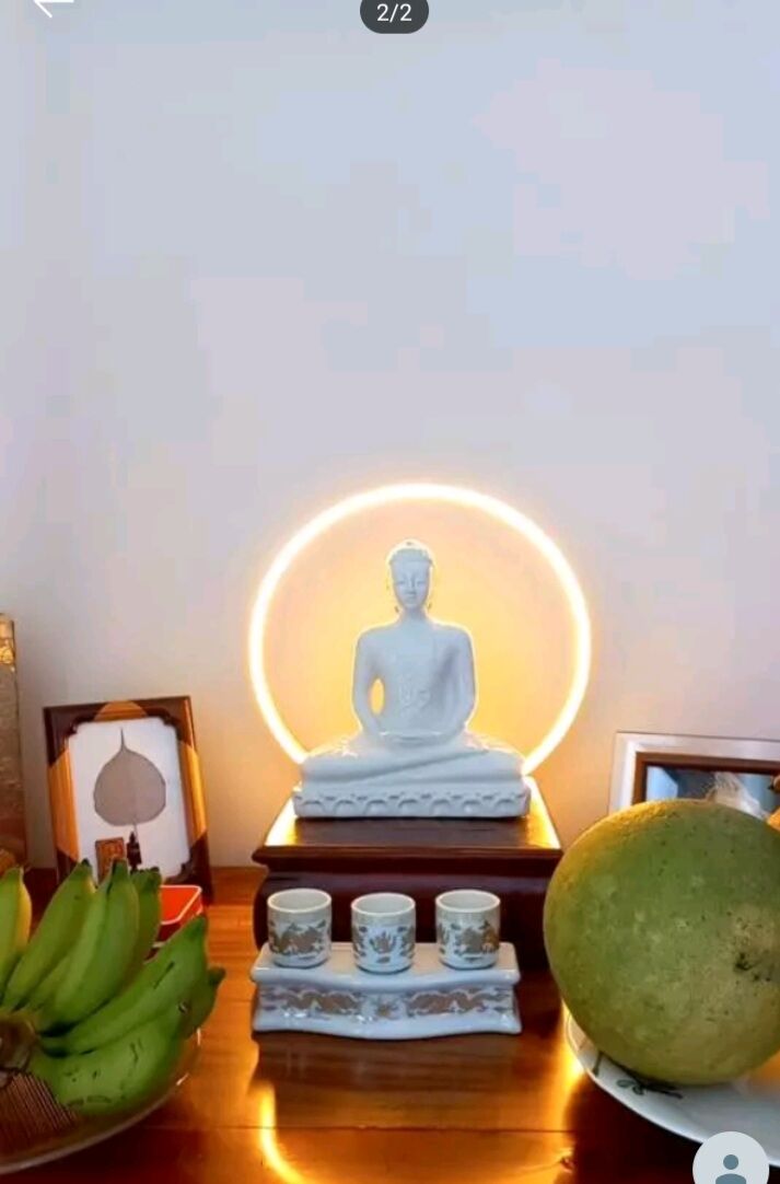 Đèn led neon trang trí phía sau tượng phật.đã bao gồm nguồn 220v
