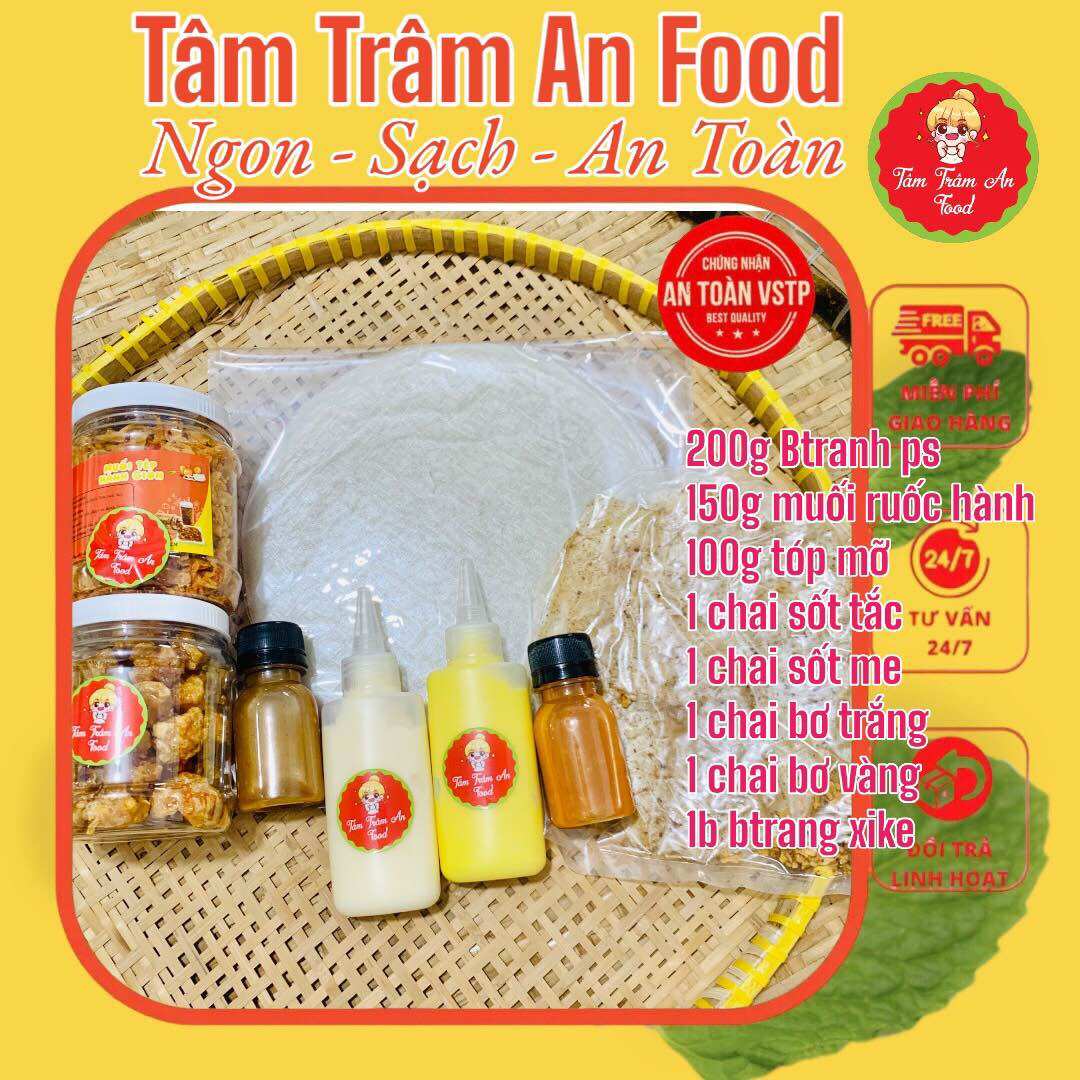 Bánh Tráng Phơi Sương Tóp mỡ combo VIP