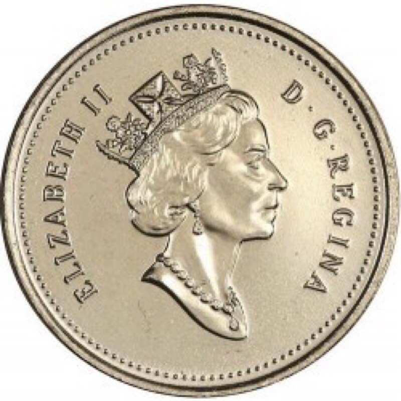 Đồng xu sưu tầm 25 cents của canada 1990 - 2003