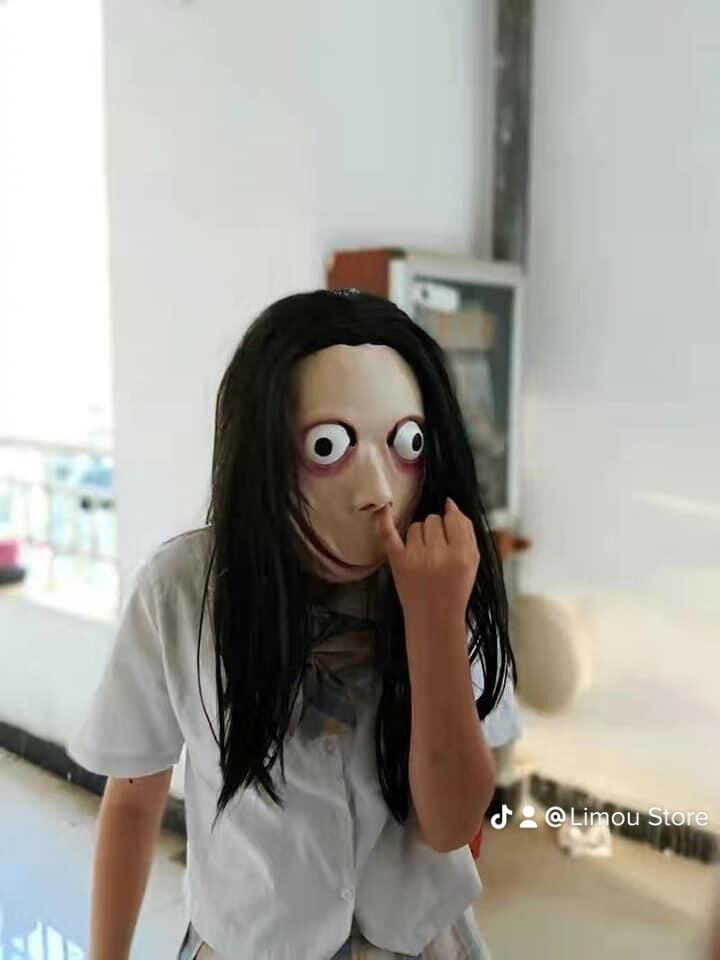 Mặt nạ hoá trang Momo kèm tóc giả