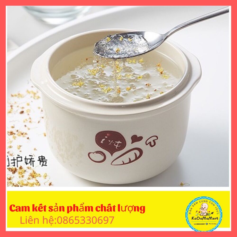 Thố sứ nồi Bear thố sứ 0,8l
