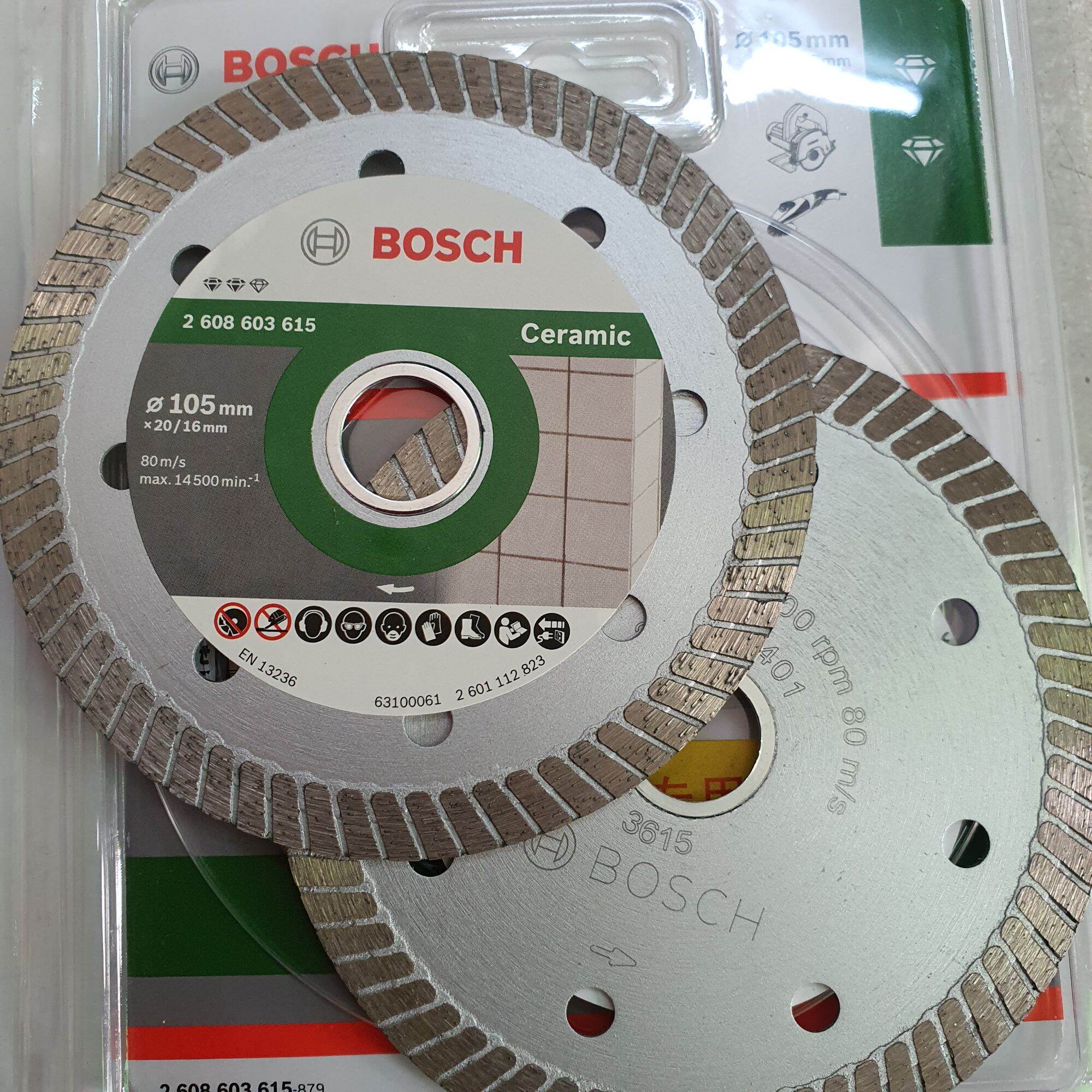 Lưỡi cắt bê tông, cắt đá hoa cương bosch 105mm hàng cty và hàng rẻ