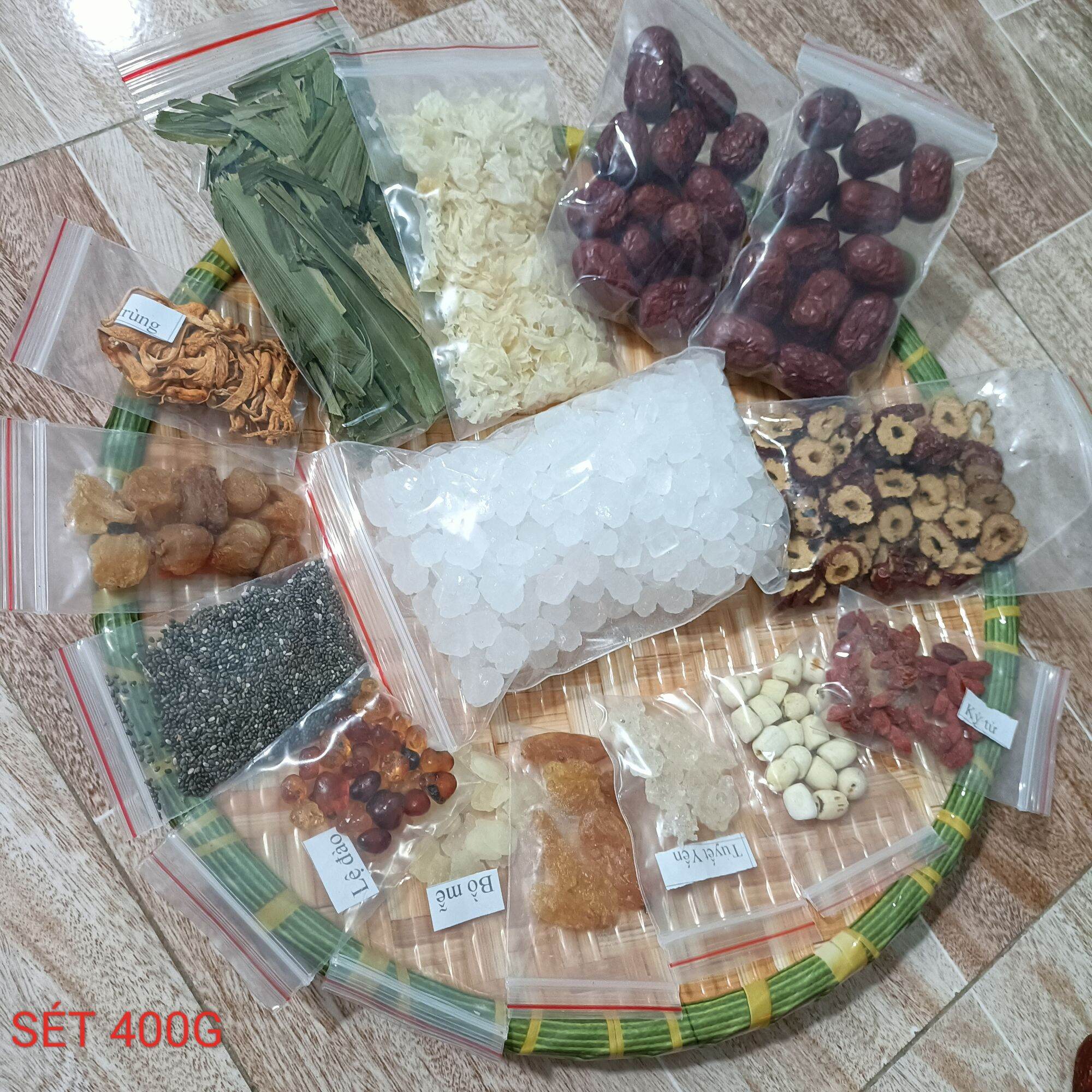 Chè dưỡng nhan 400g 14 vị tặng tuyết yến