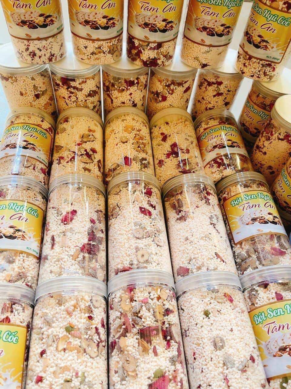 Bột sen ngũ cốc Tâm An hộp 500gr