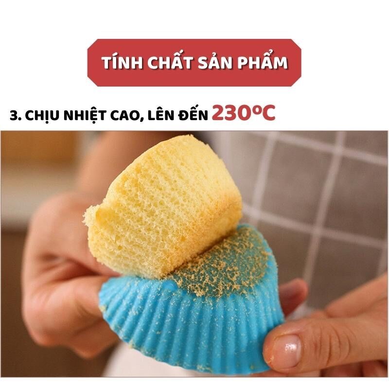 Khuôn Silicon làm bánh cupcake