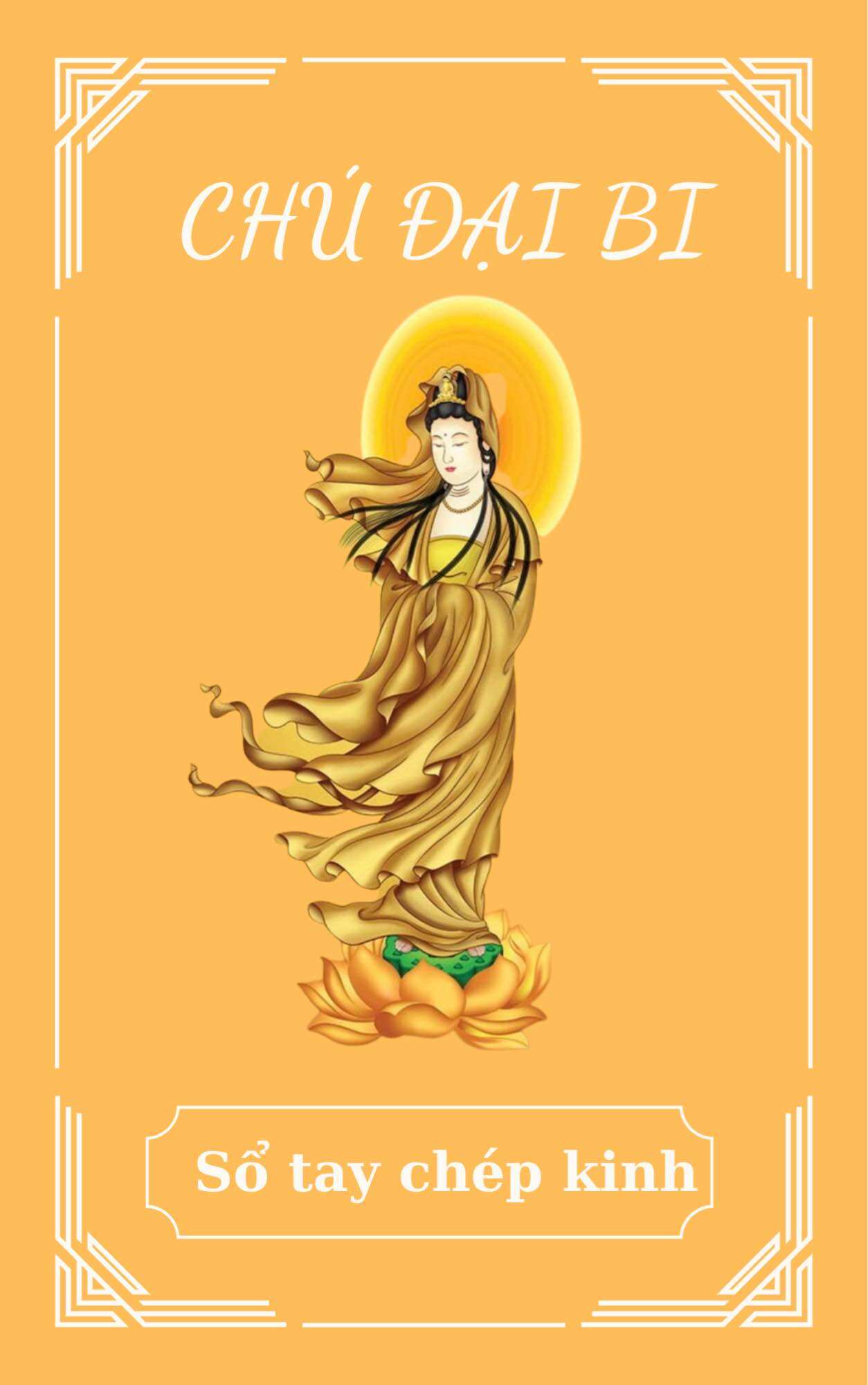 Sổ tay chép chú Đại Bi gáy xoắn in chữ mờ để tô
