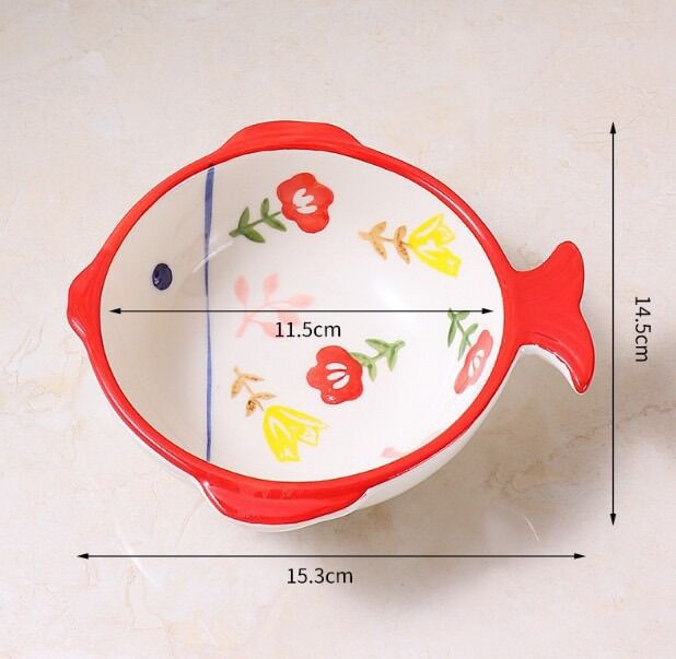 Bát Ăn Dặm Gốm Sứ Hình Cá Cao Cấp