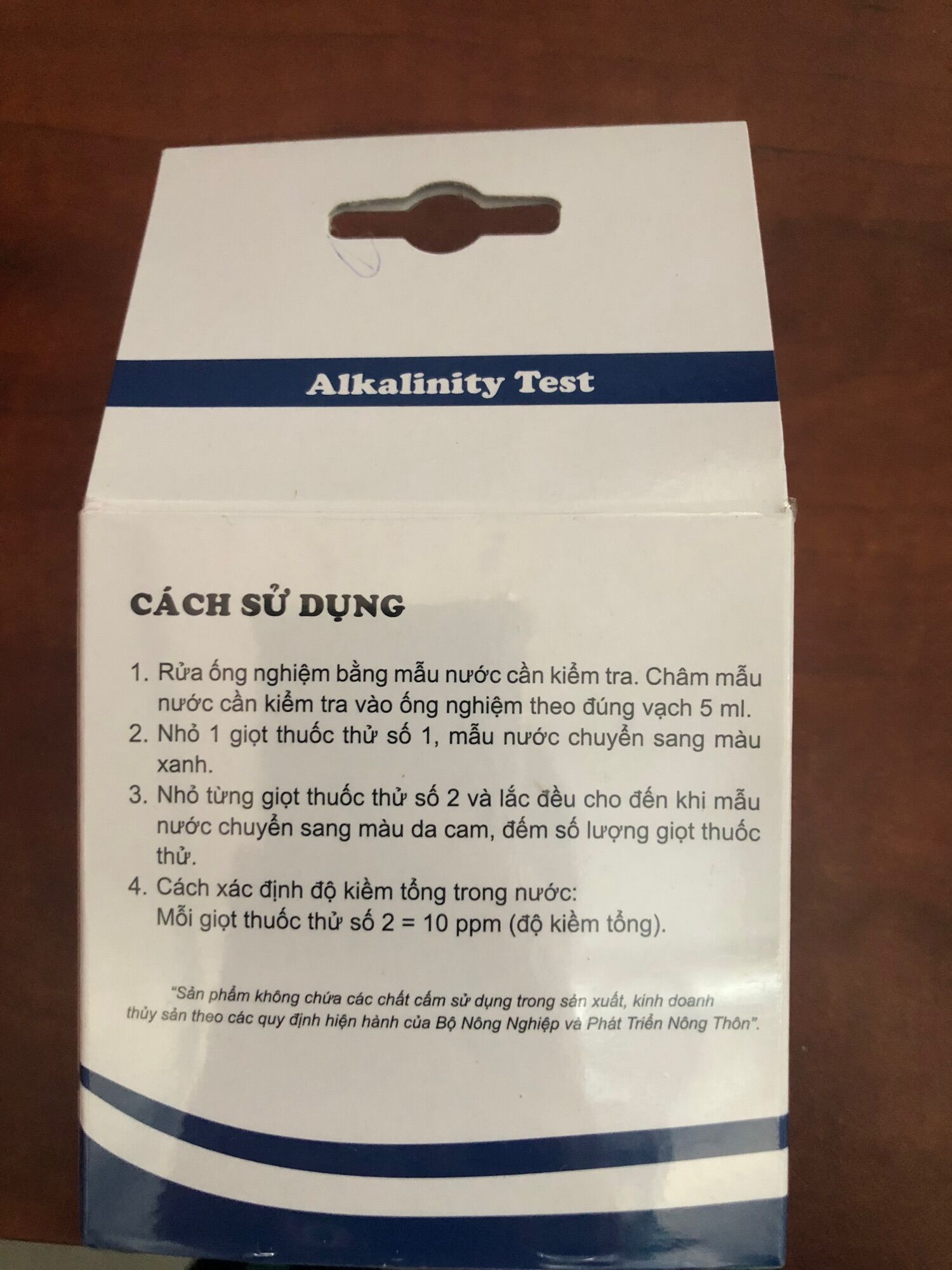 Bộ test Kiềm CP mẫu mới nhất, đo kiềm CP