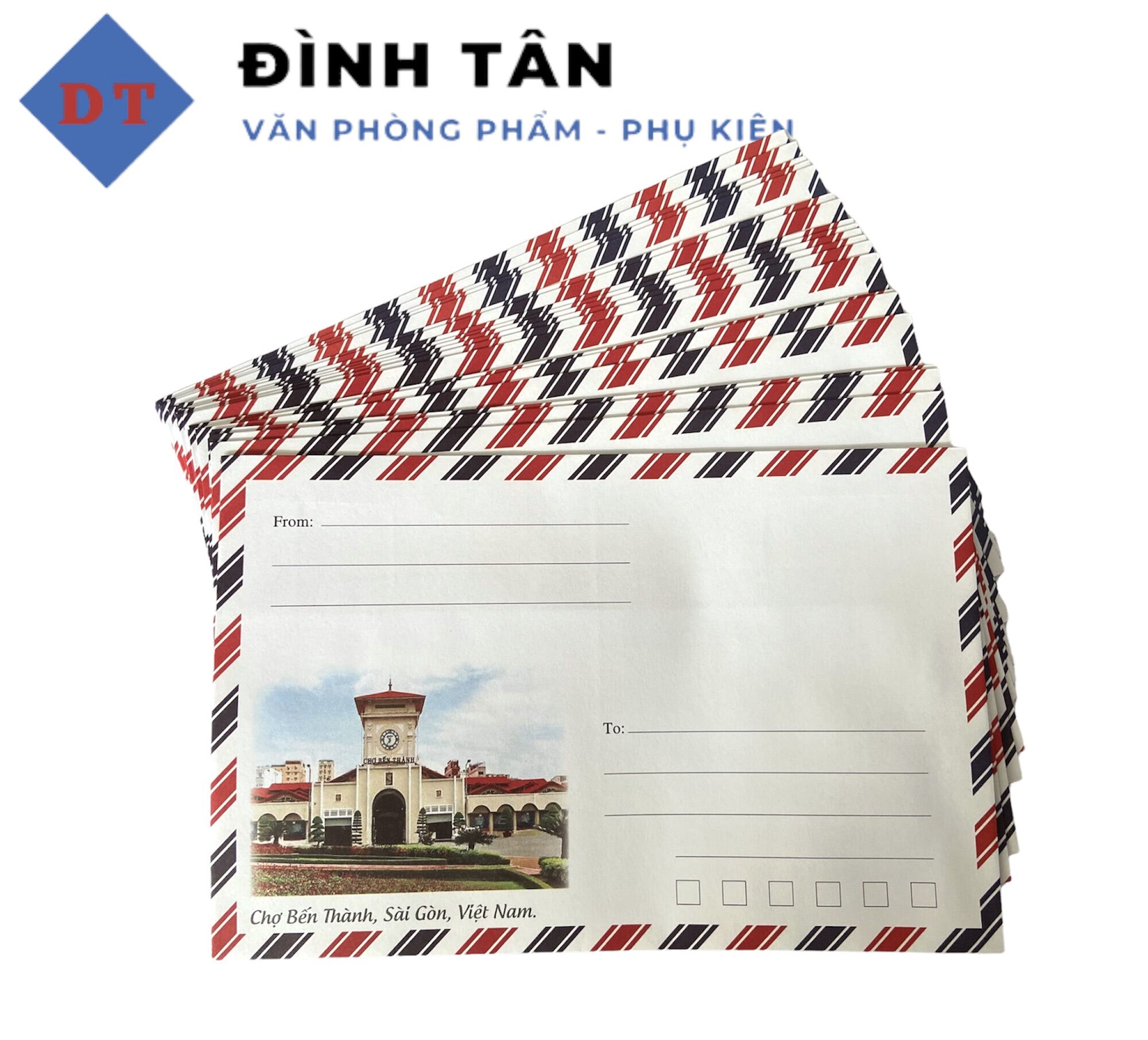 Bao thư sọc có keo dán sẵn - phong bì thư