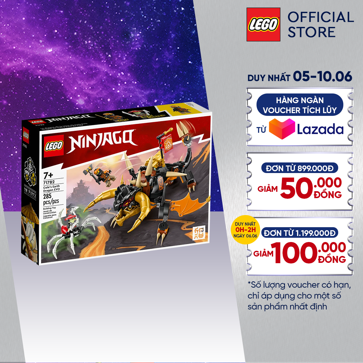 Lego ninjago 71782 đồ chơi lắp ráp rồng thần tiến hóa của cole