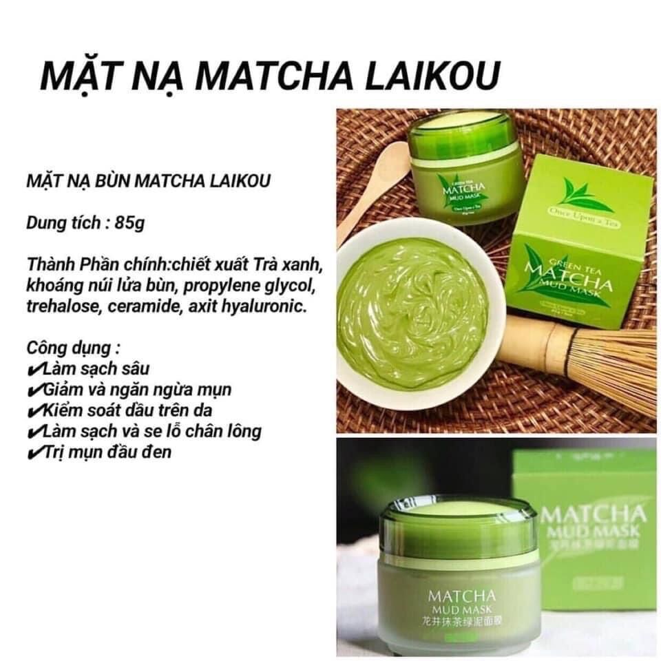Mặt Nạ Bùn Matcha Laikou