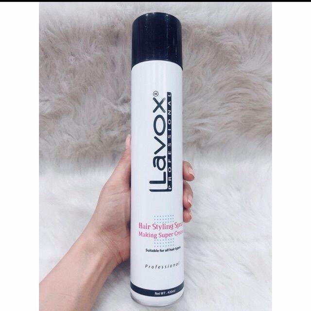 Keo xịt tóc giữ nếp Cứng và Mềm Lavox 420ml
