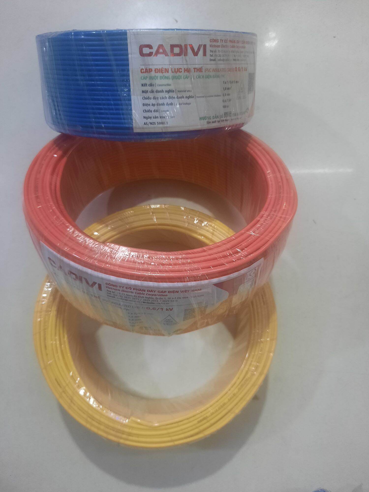 [ Bán lẻ theo mét] Dây điện đôi mềm Cadivi các cỡ.
