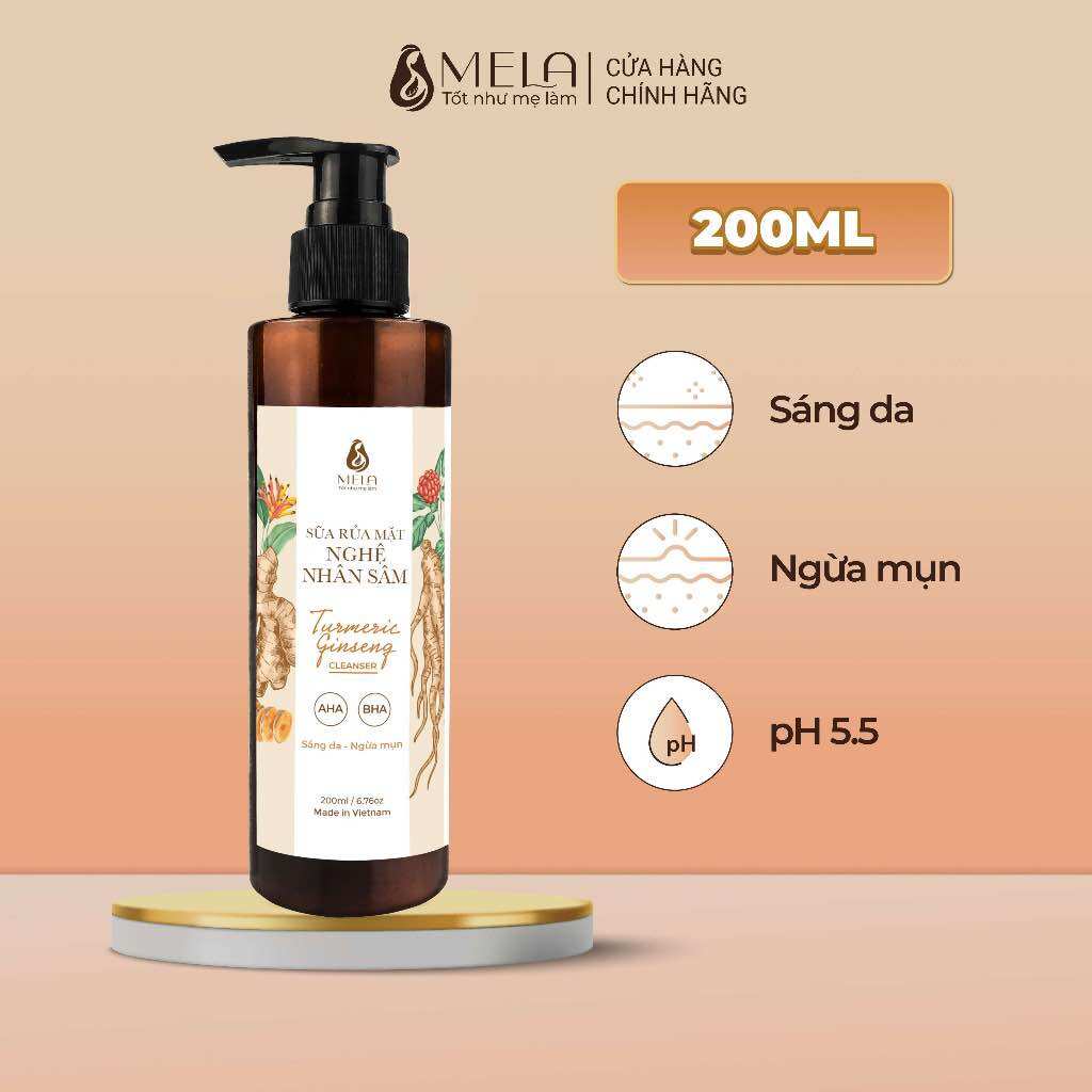 Sữa rửa mặt nghệ nhân sâm 200 ml