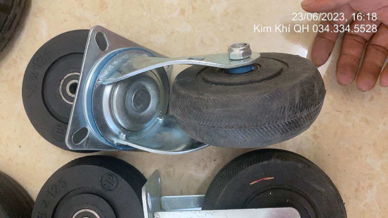 Bánh xe cao su 125 đủ loại