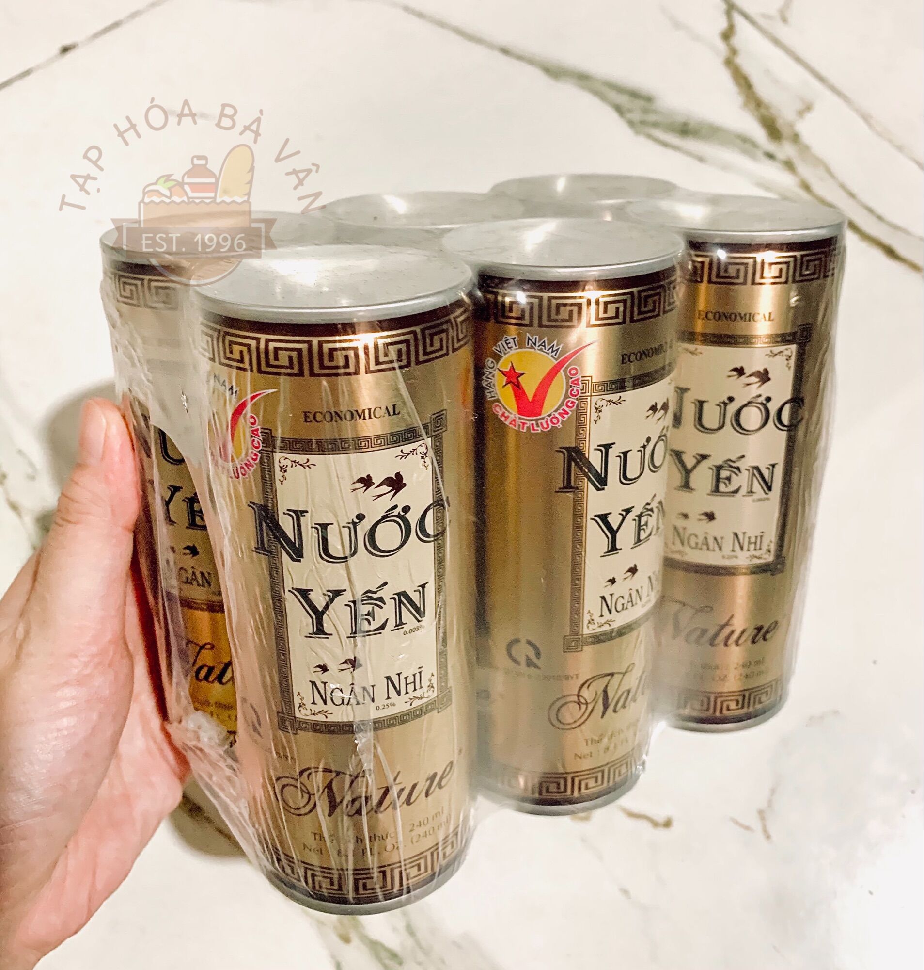 Lốc 6 lon nước yến ngân nhĩ lon 240ml loại 2