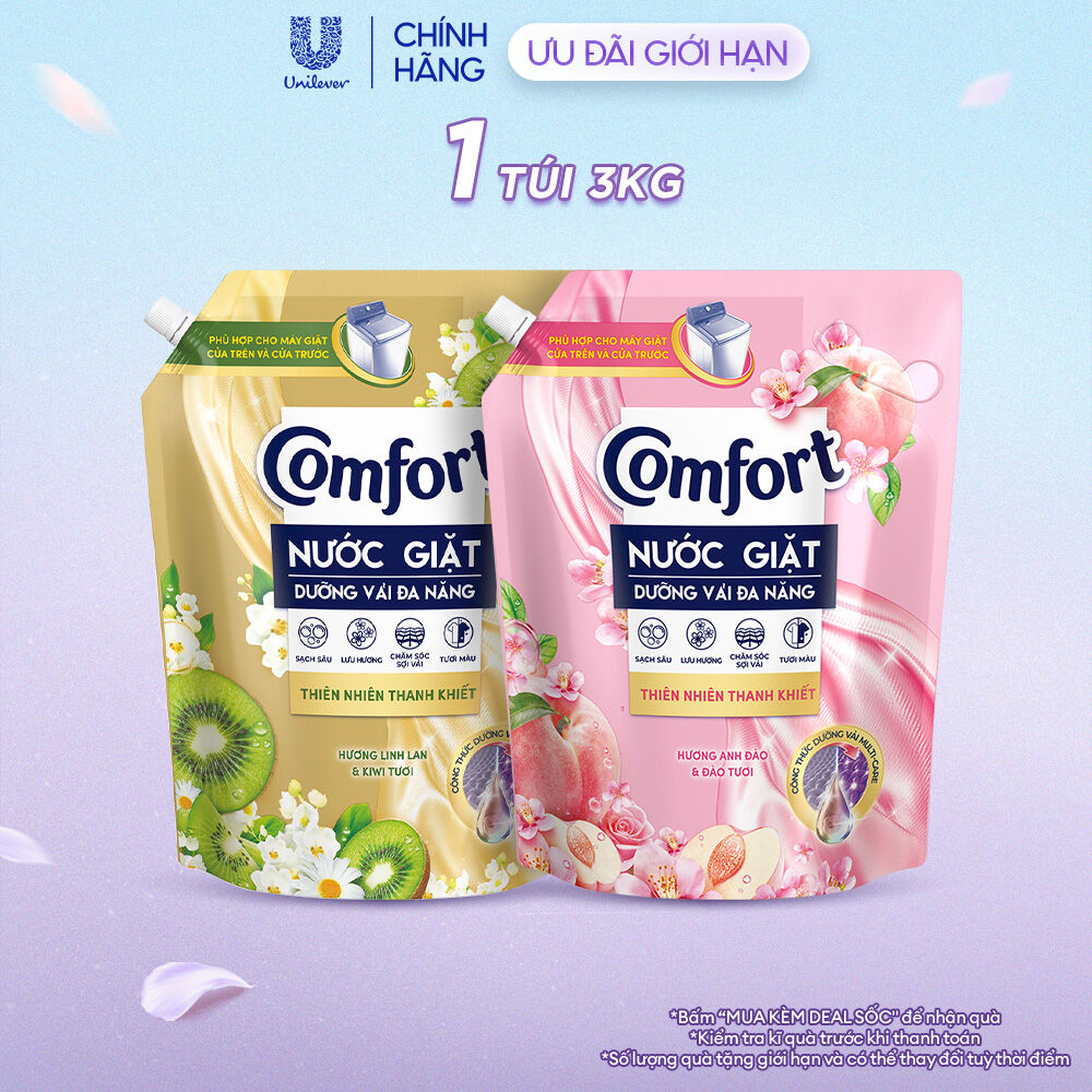 Nước Giặt Comfort Thiên Nhiên Thanh Khiết 3KG