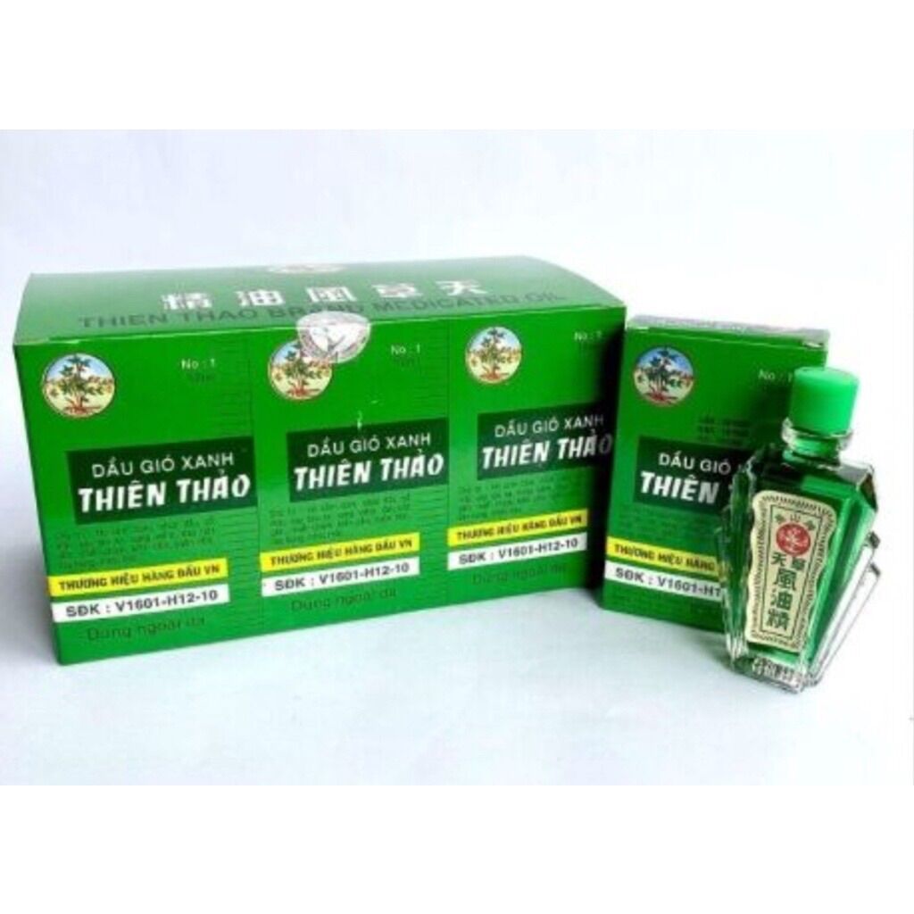 Dầu gió xanh Thiên Thảo 12ml (Dầu gió công ty Trường Sơn)
