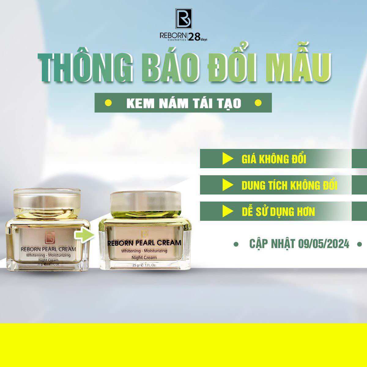 Kem nám đêm reborn cosmetics_25gr
