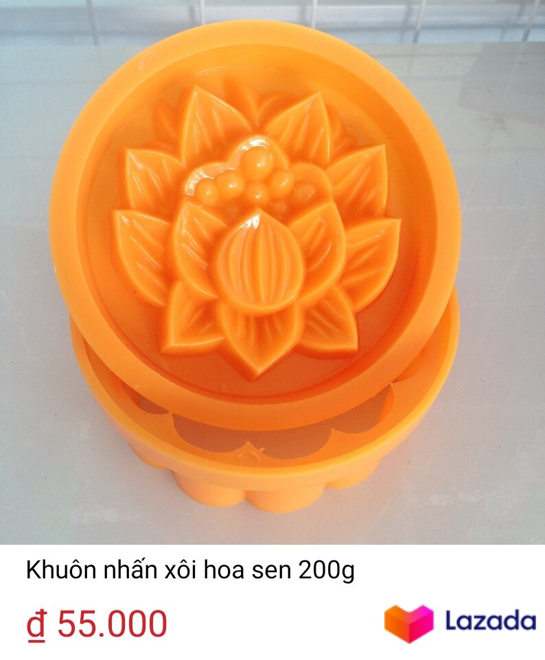 khuôn nhấn xôi hoa sen 9cm