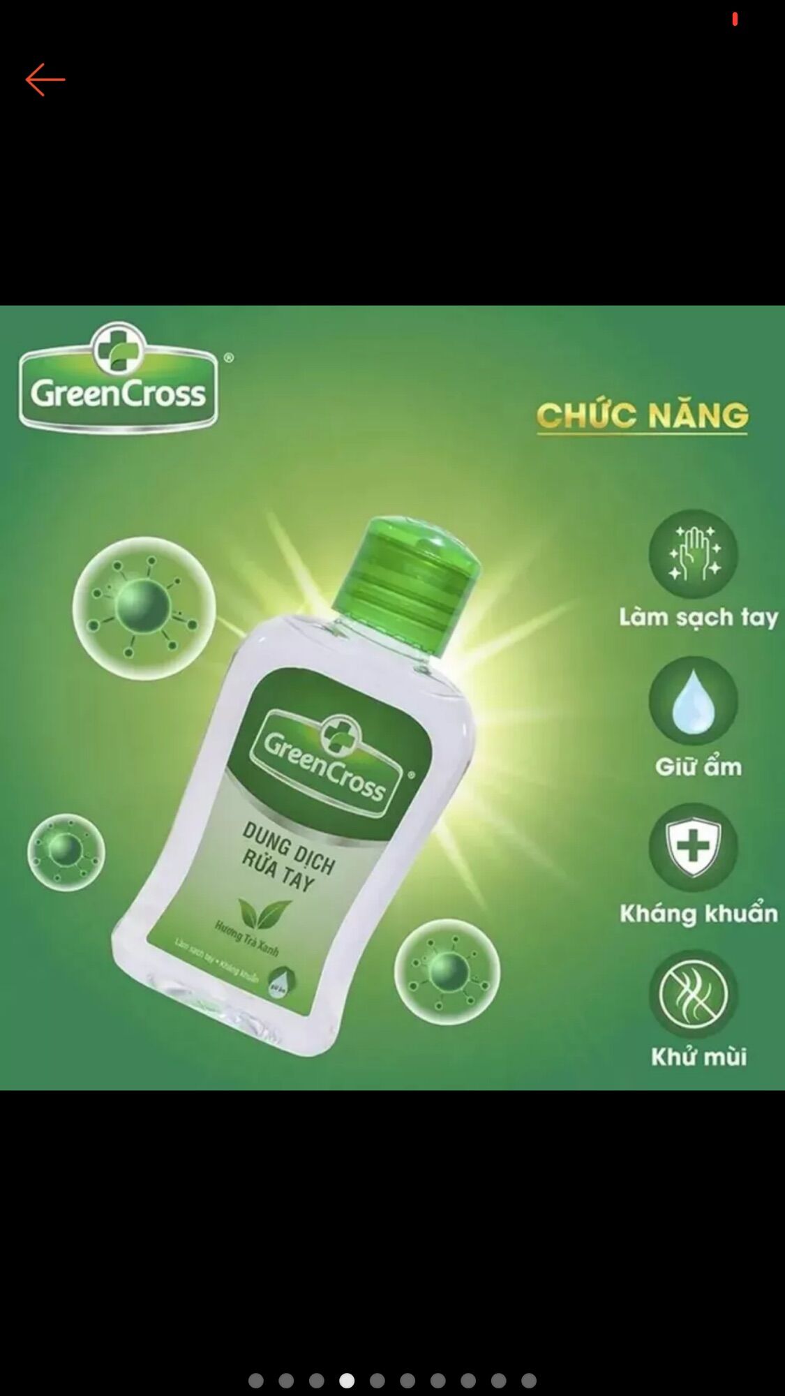 Dung dịch rửa tay khô Green Cross 250ml