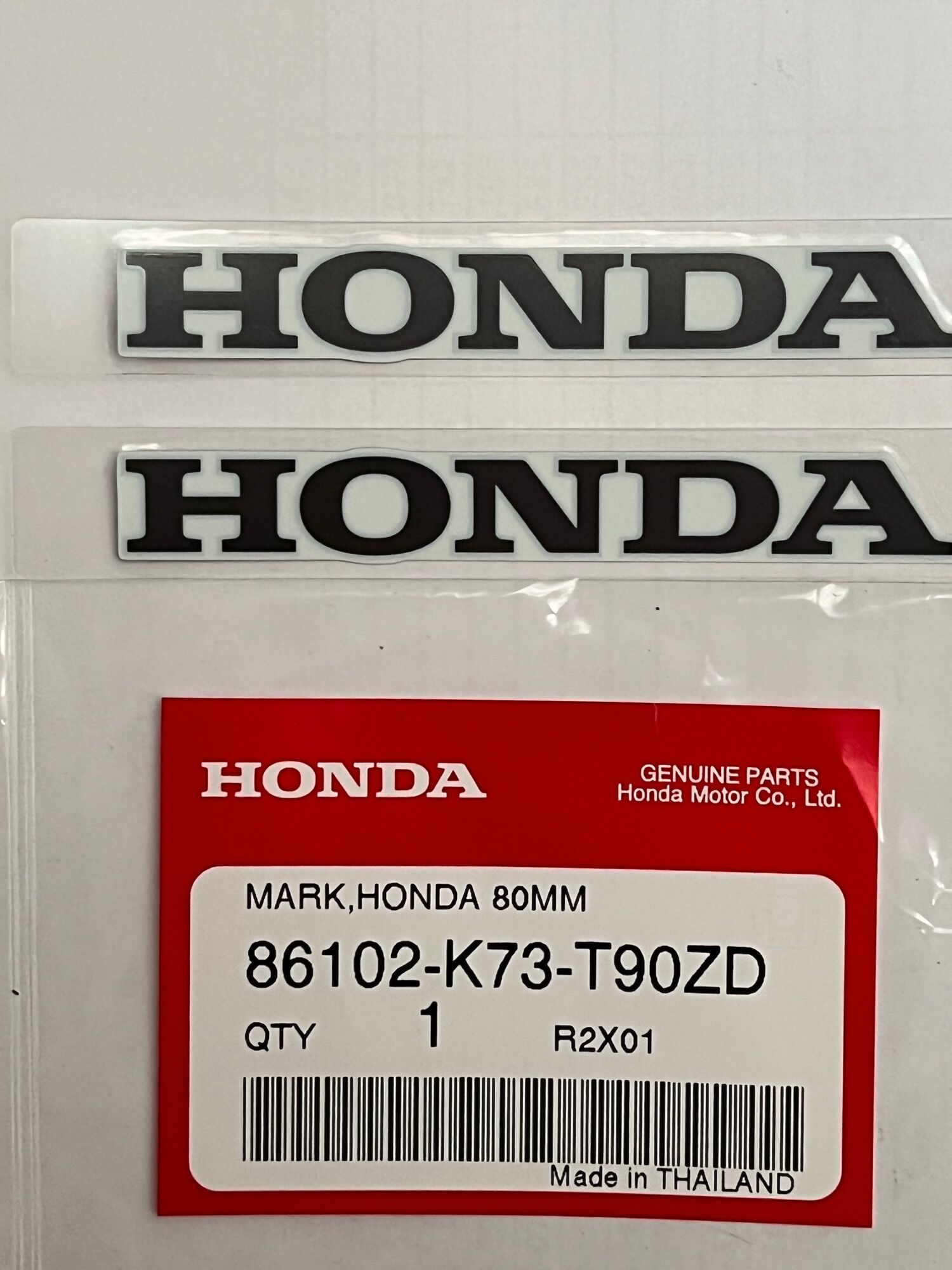 Tem chữ Honda dán bửng wave 125i thái lan - 1 tem