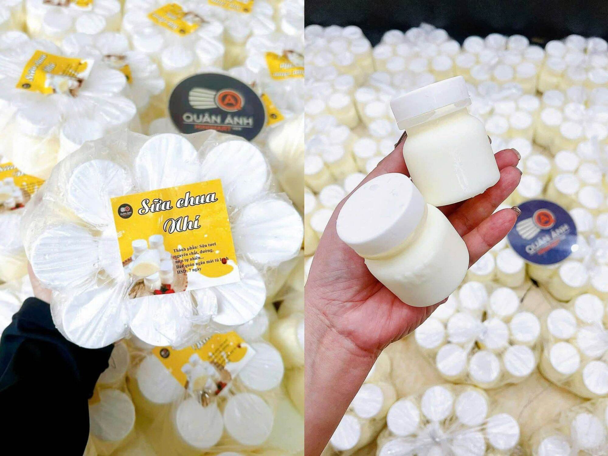 Sữa Chua Trắng Ít Đường(1 hũ) (Kèm Đá Khô)