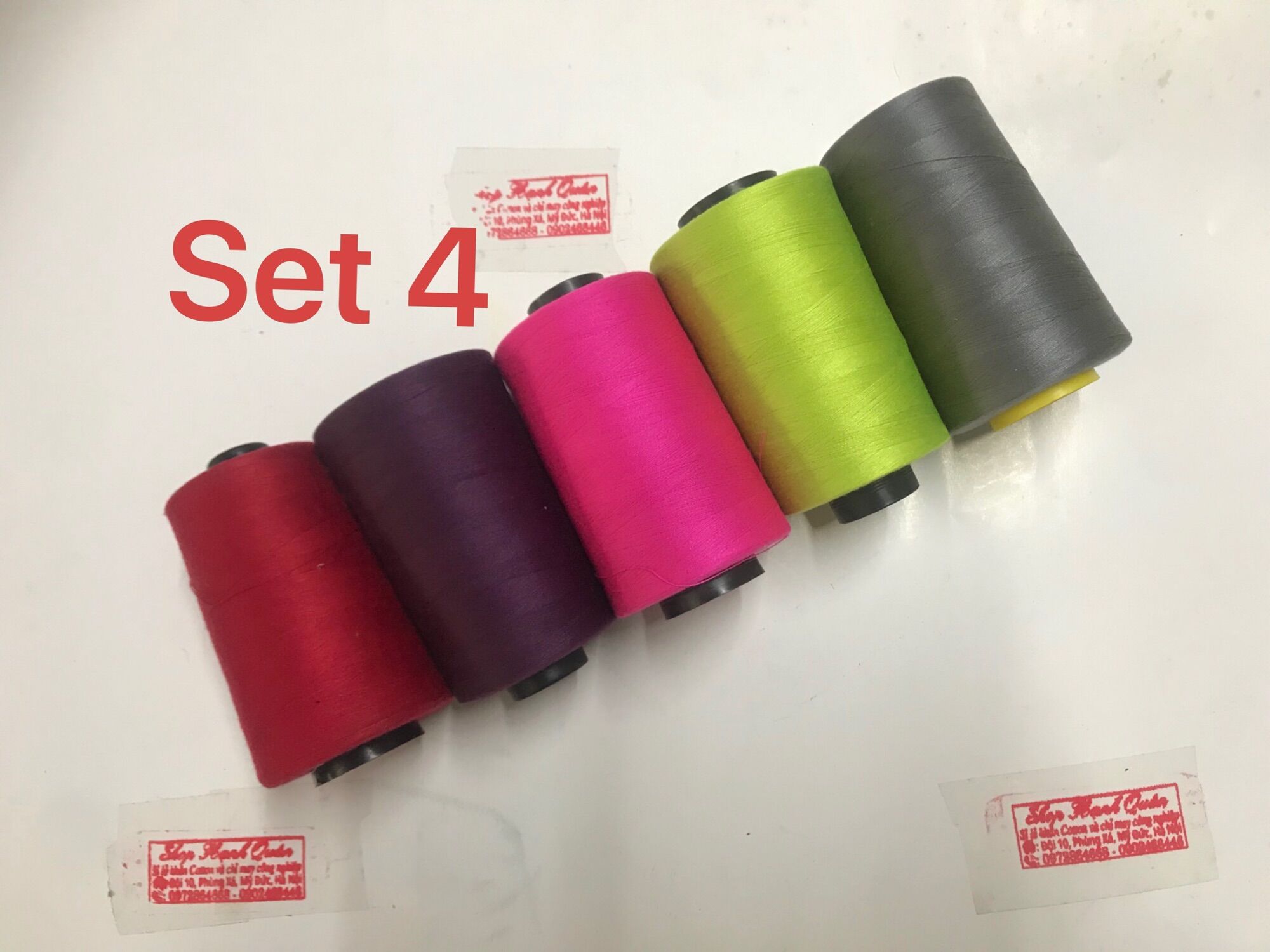 Set 5 cuộn chỉ may quần áo loại 5000m/cuộn