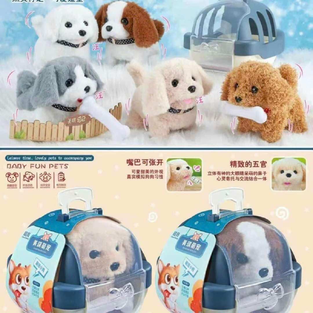 Cún Bông kèm lồng và phụ kiện ( tặng kèm pin)