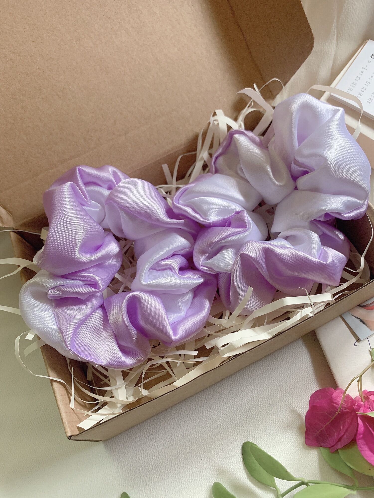 Cột tóc Scrunchies phi bóng cao cấp