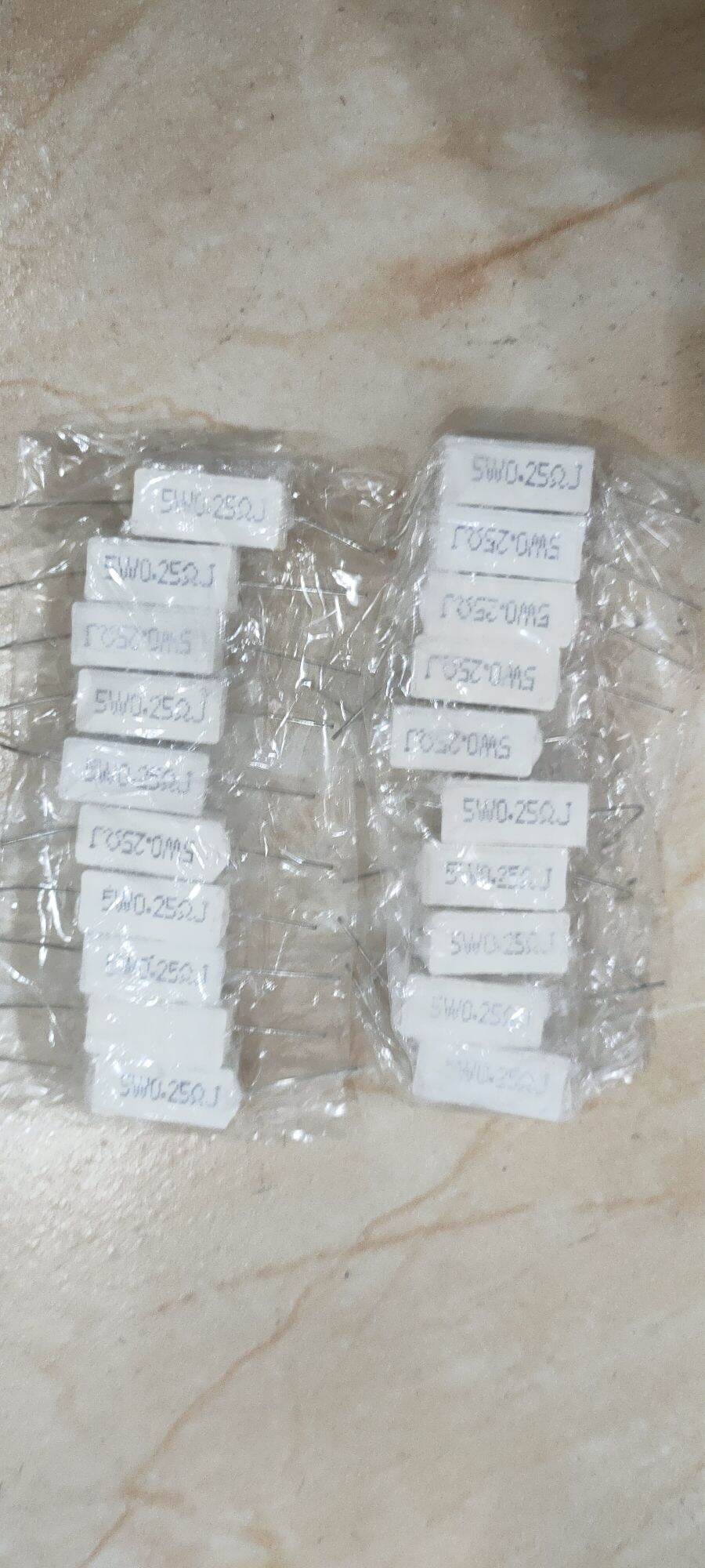 10 điện trở sứ 0.25 om 5w
