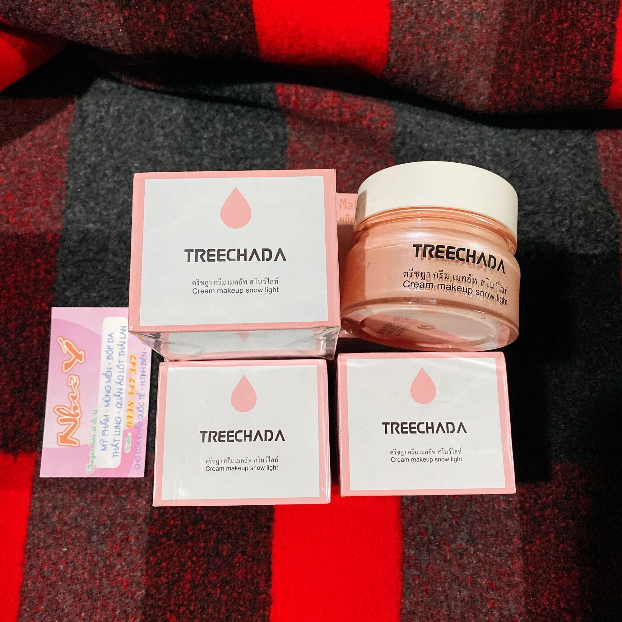 Kem TRANG ĐIỂM MAKEUP TREECHADA Thái Lan Siêu Mịn và Trắng Da