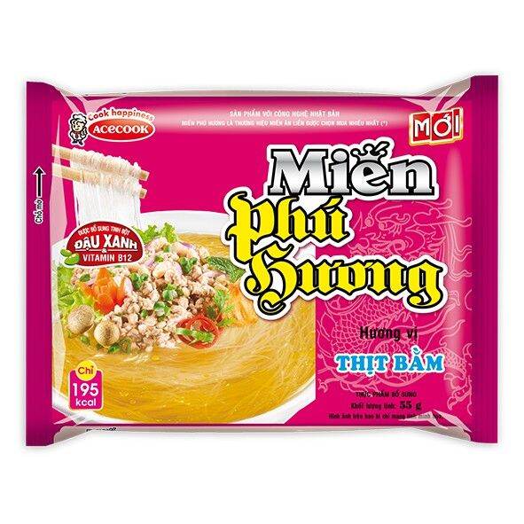 Thùng 24 gói miến Phú Hương
