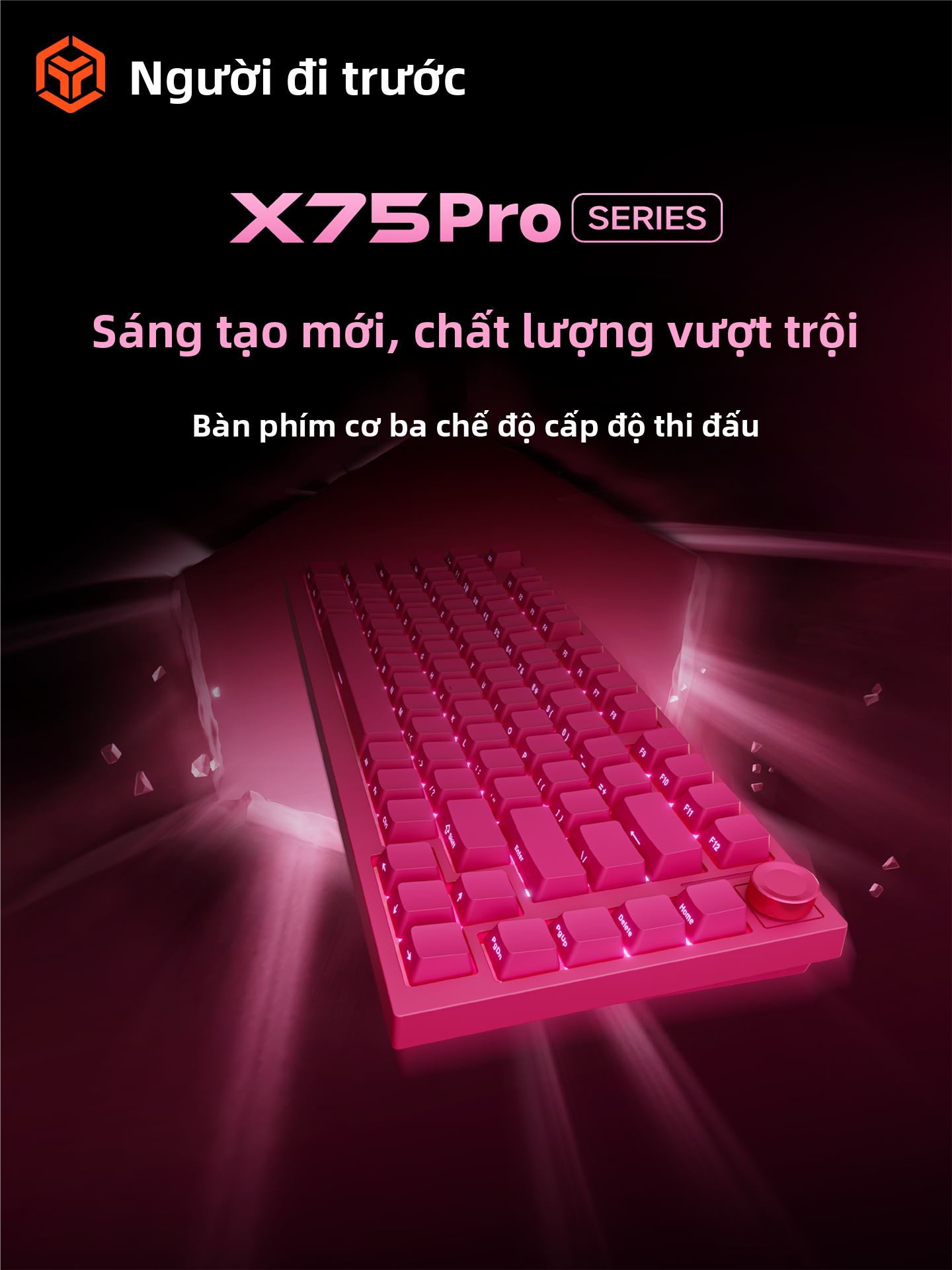EWEADN | Bàn phím cơ X75Pro, Có Màn&hellip;