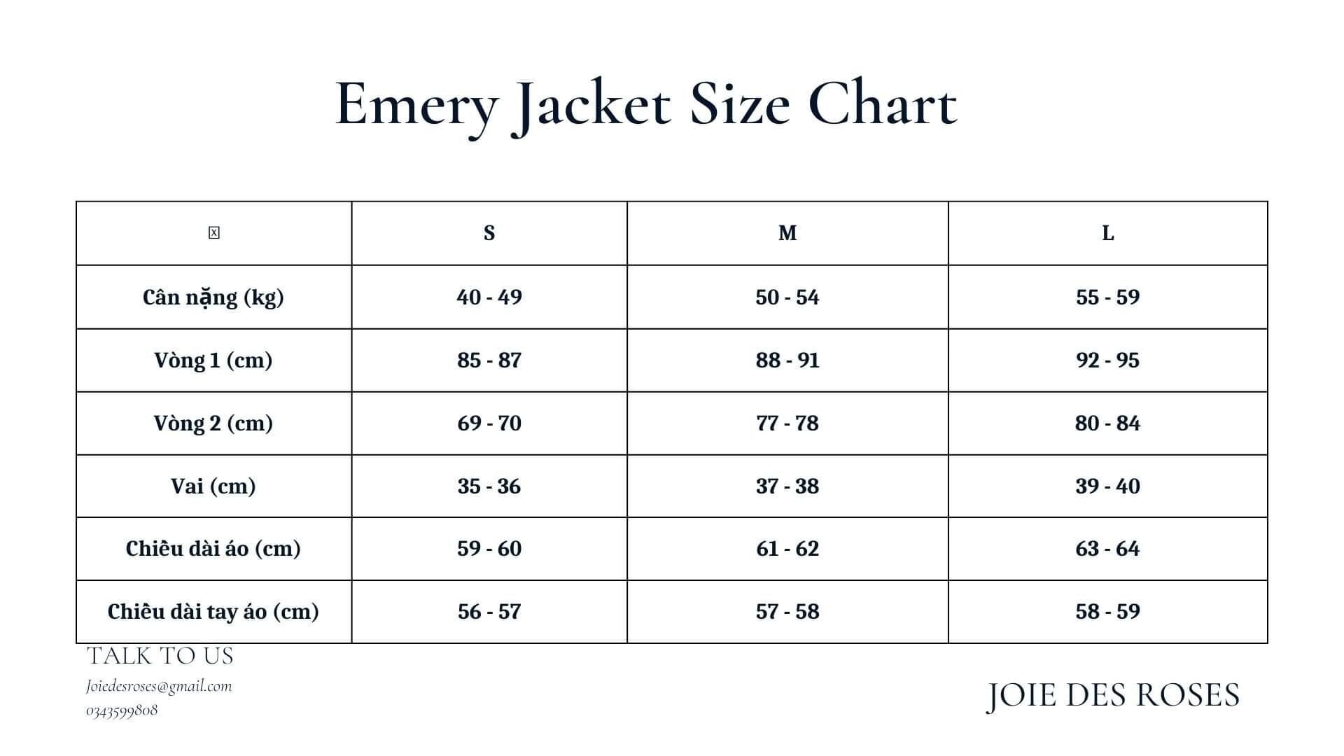 JOIE DES ROSES - Áo khoác dạ Emery Jacket