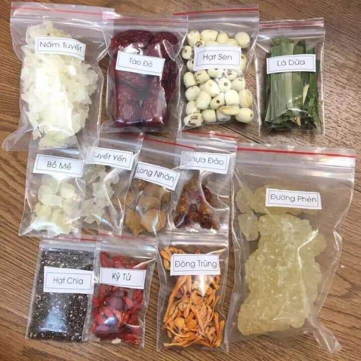 Chè dưỡng nhan bịch 400g đủ vị