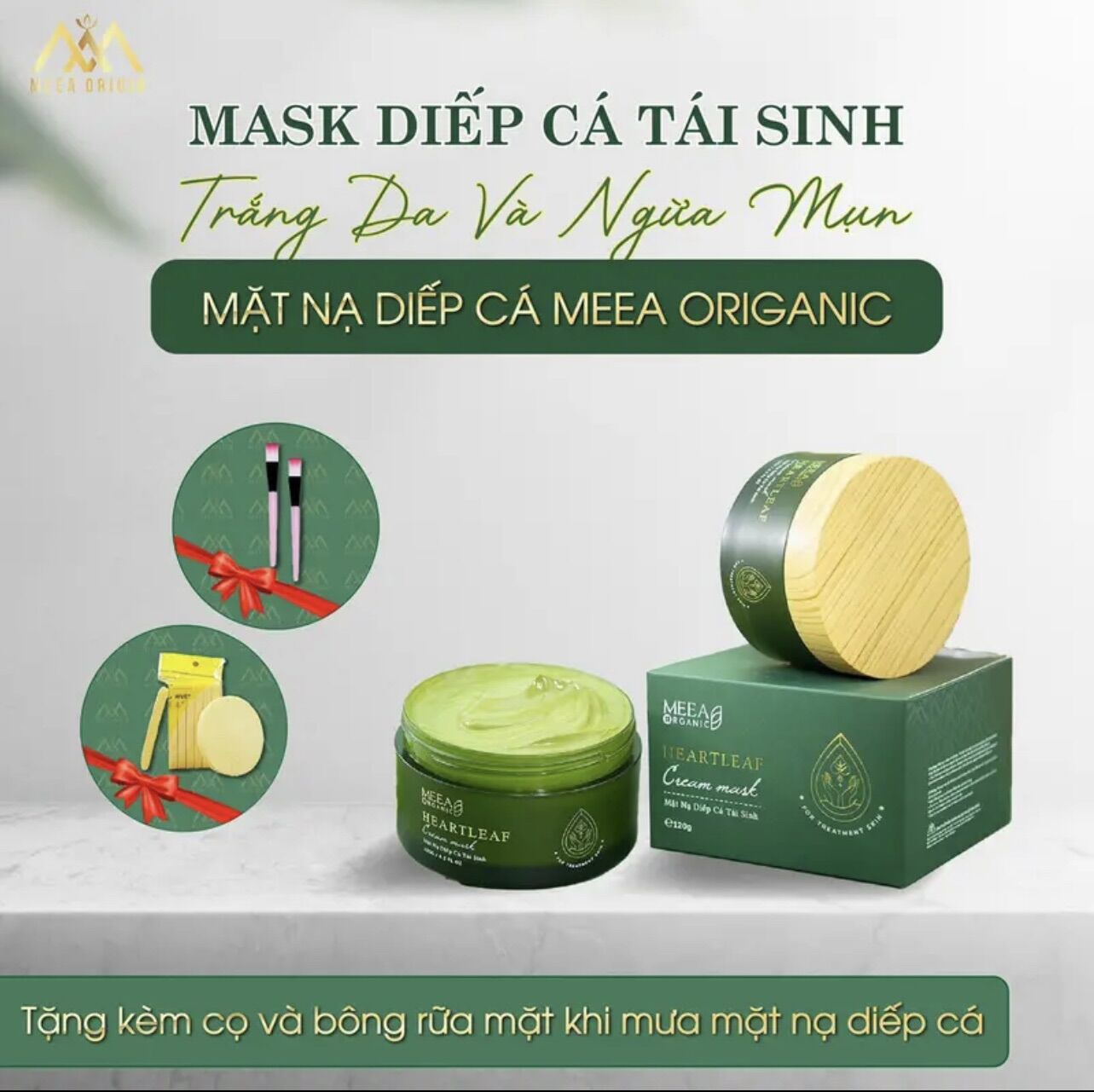 Mặt nạ mask diếp cá meea 120g