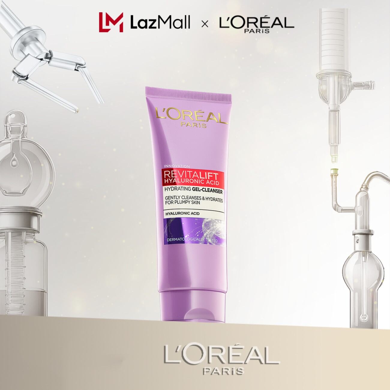 Sữa rửa mặt cấp ẩm và căng mịn da L'Oreal Paris Revitalift Hyaluronic Acid 100ml