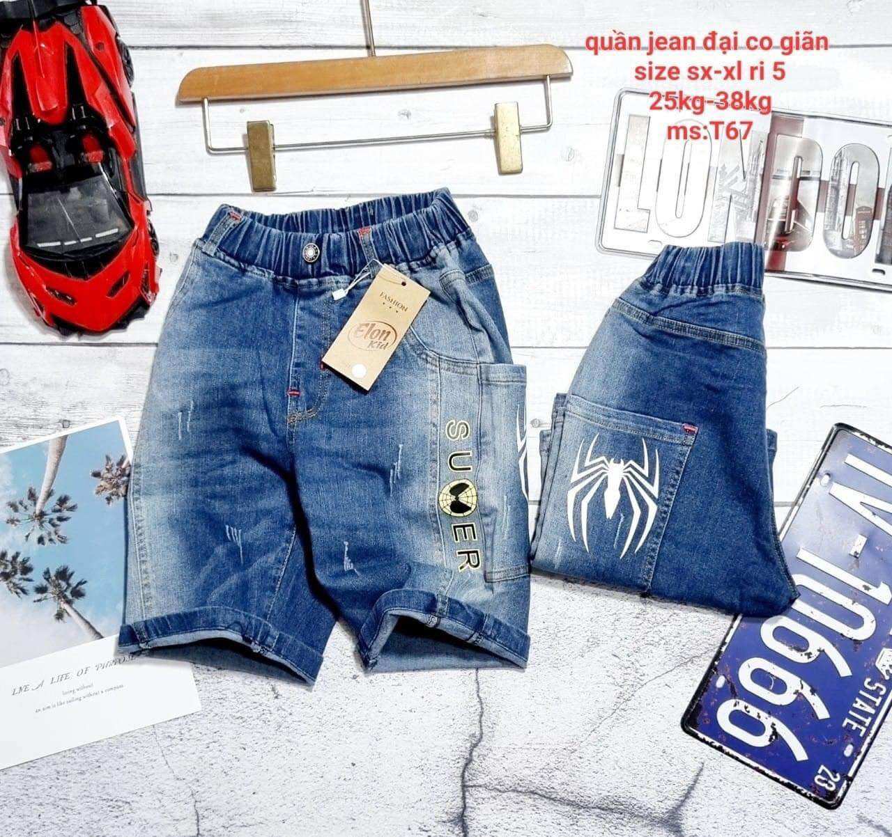 Quần jean lửng bé trai 12-60ki