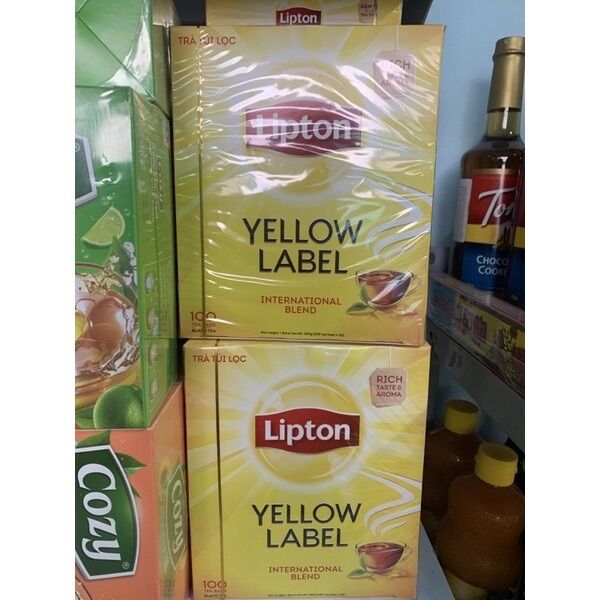 Trà Lipton nhãn vàng 100 tép