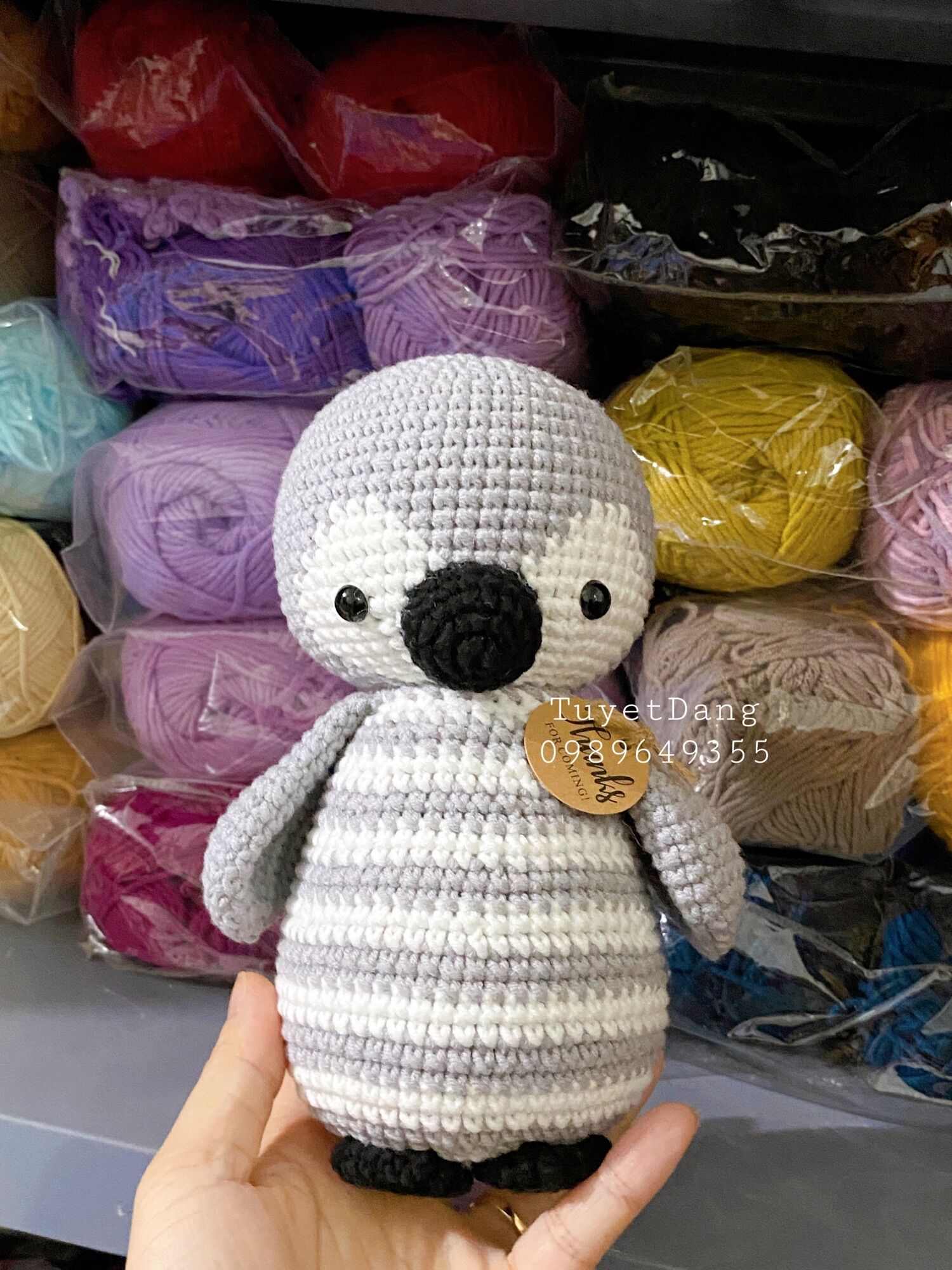 [ Ảnh thật ] chim cánh cụt handmade