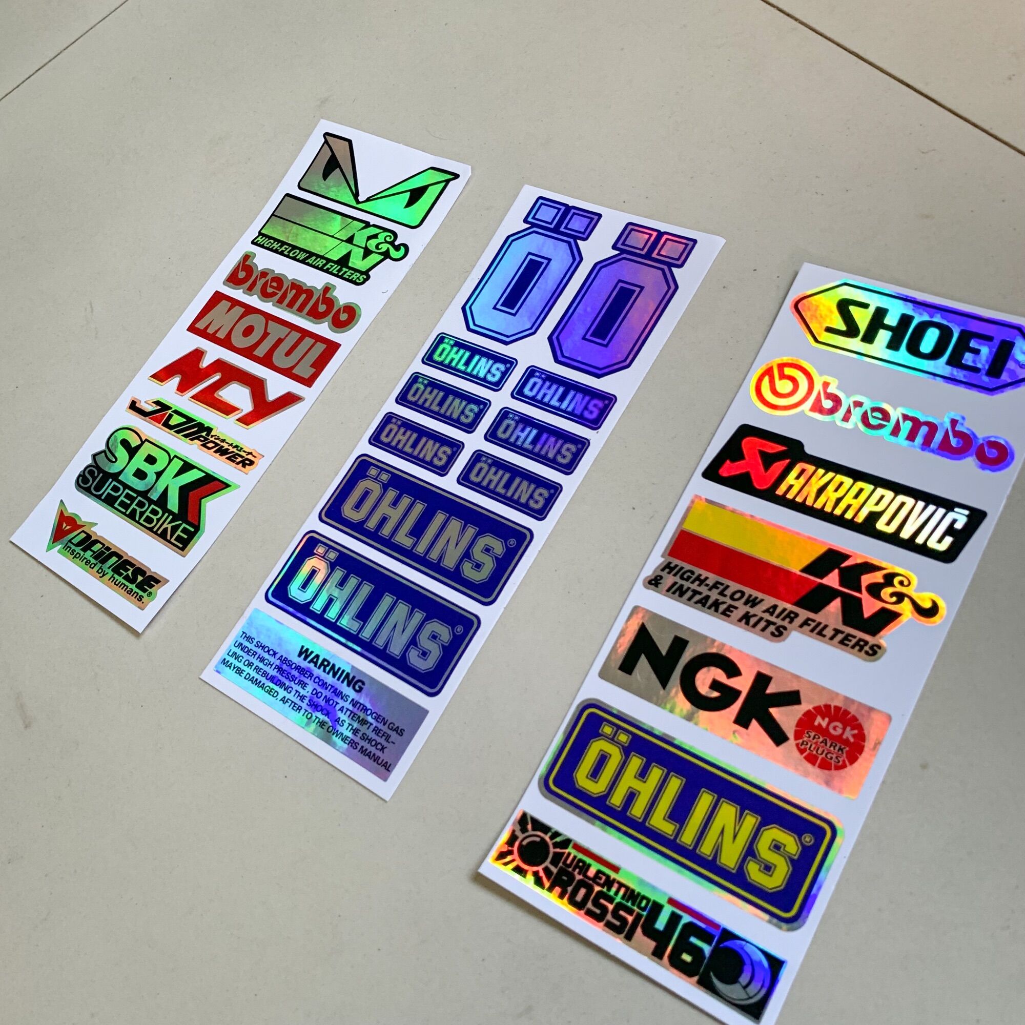Tem Decal Phản Quảng Laser Vỉ 7 Sticker Siêu Chất