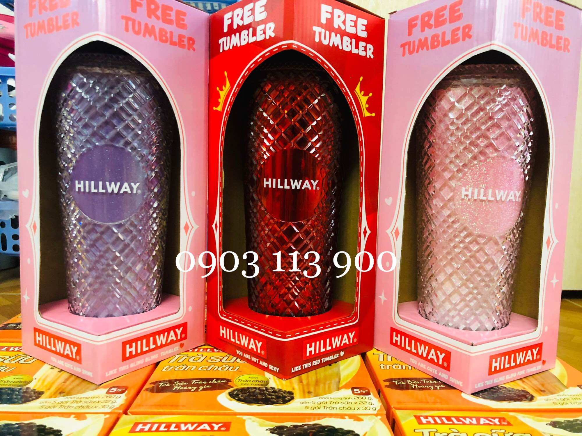 Ly bling bling trà sữa Hillway (chỉ có ly)