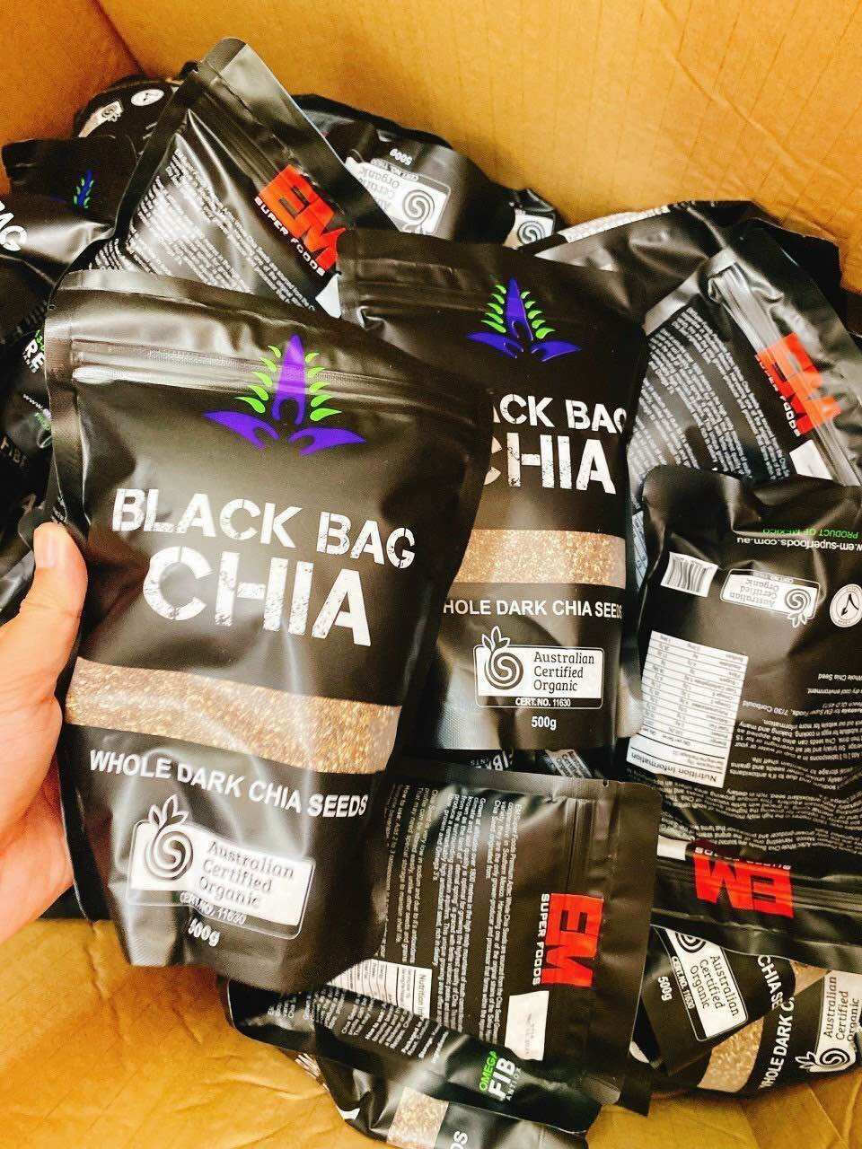 Hạt Chia Đen Hàng Nhập Túi 500g